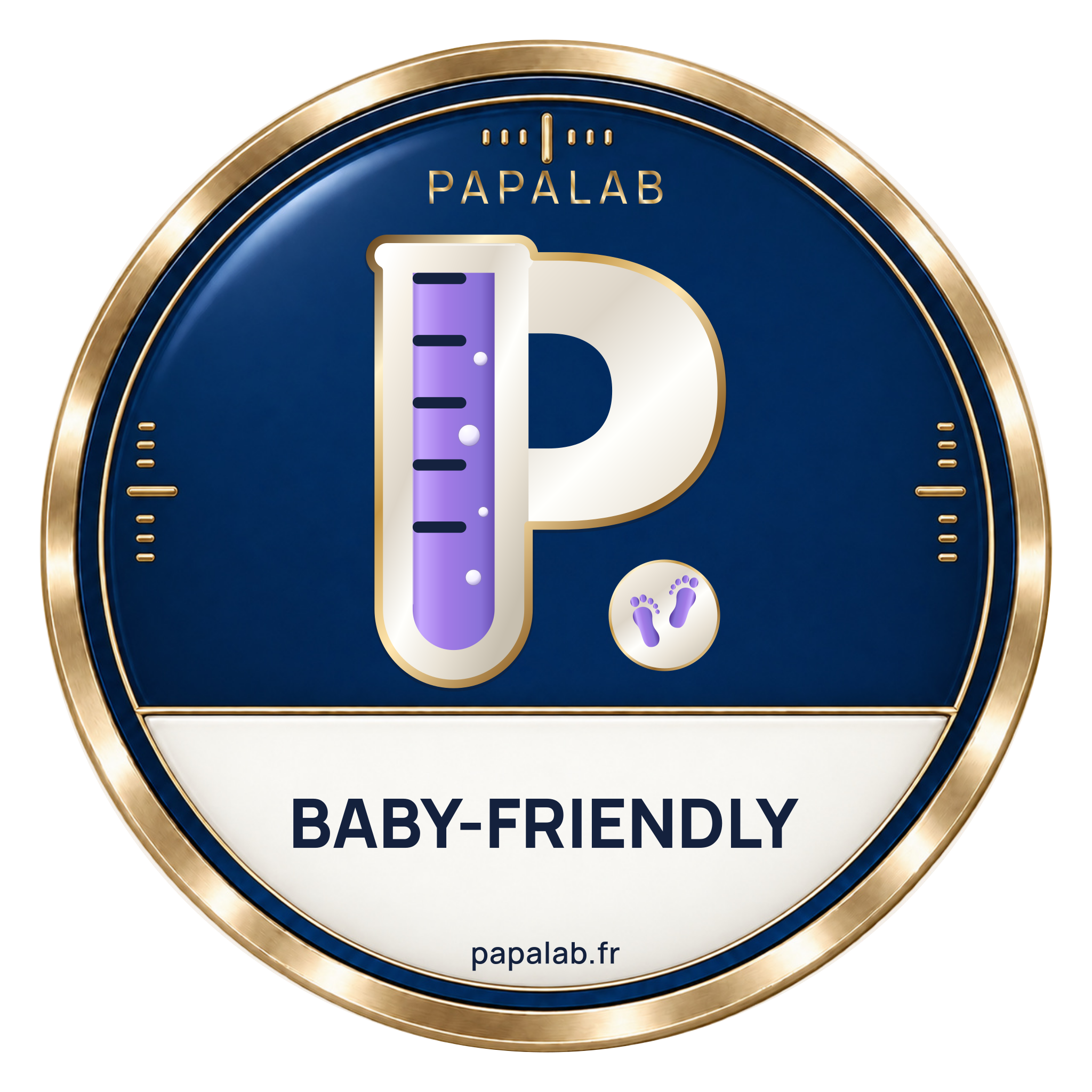 Badge PapaLab Baby-Friendly
