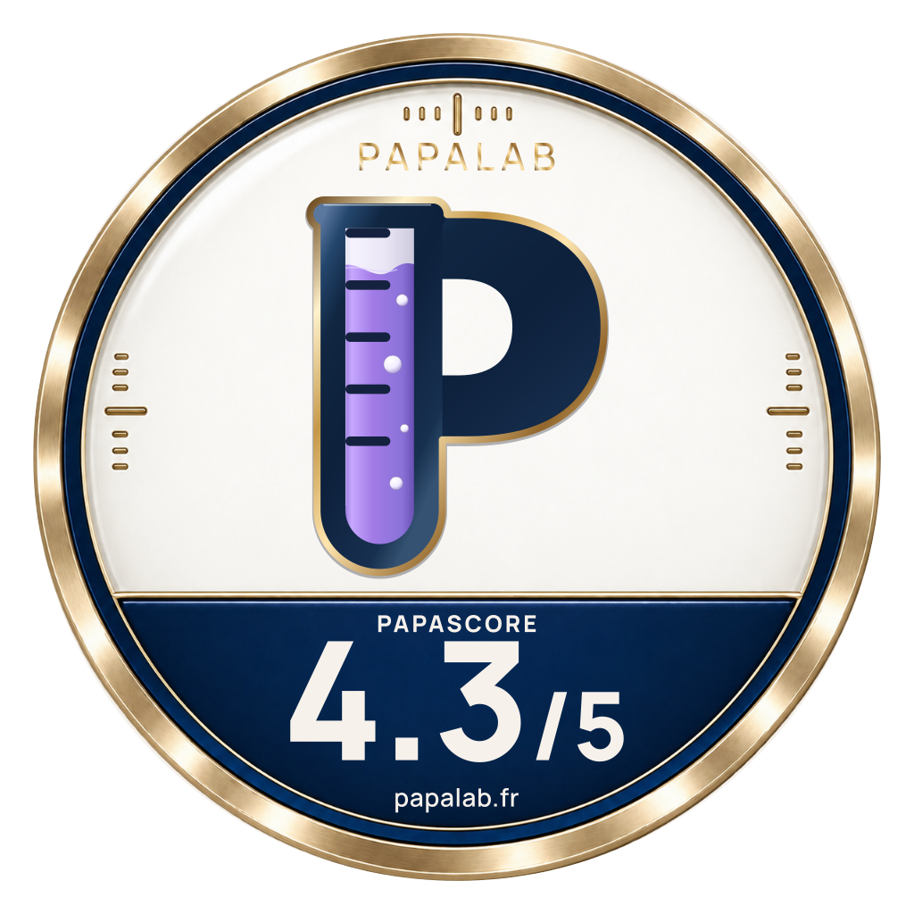 Badge PapaScore : 4,3 sur 5